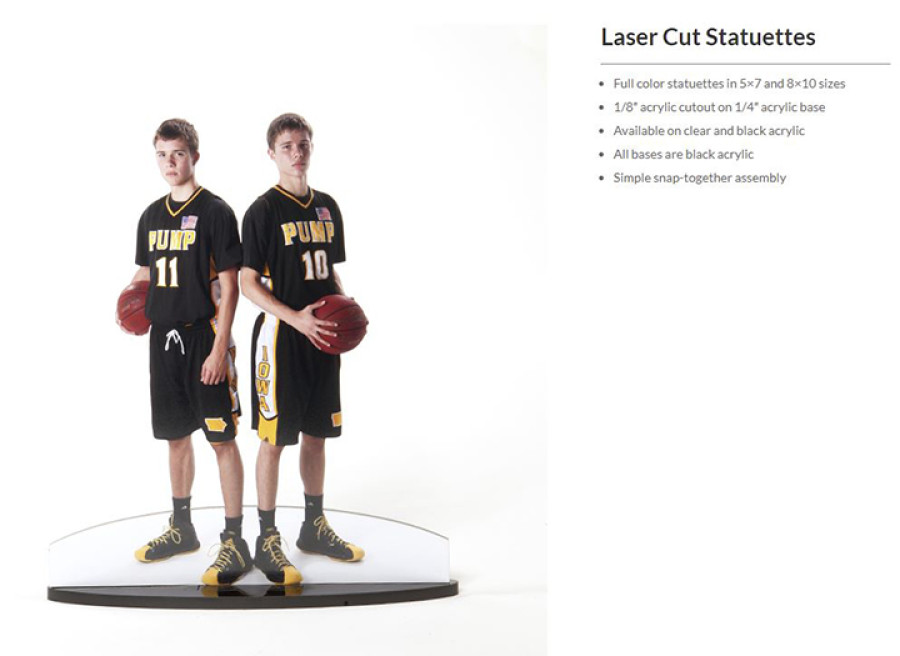 Laser cutout