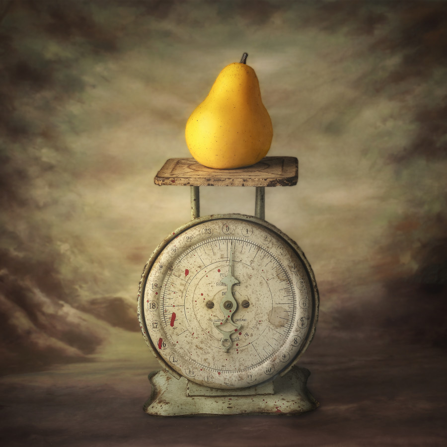 Pear on a scale 2